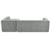 Modern Minimalist L-Shaped Modular Sofa Set Light Gray Chenille 112.2*74' Default -DTYStore