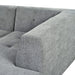 Modern Minimalist L-Shaped Modular Sofa Set Light Gray Chenille 112.2*74' Default -DTYStore