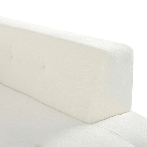 Modern Minimalist Modular Sofa Set with Upholstered Chenille, L-Shaped, Beige, 112.2*74 Inches Default -DTYStore