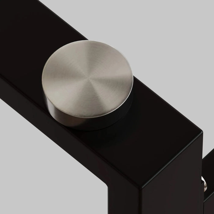 Modern Minimalist Rectangular Glass Dining Table for 4-6 with Tempered Glass Tabletop and Black Chrome Metal Legs Default -DTYStore