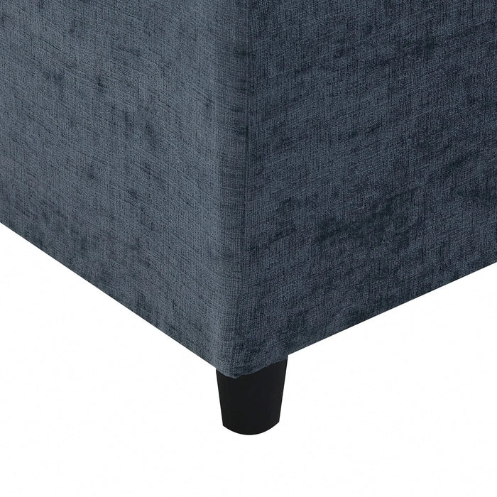 Modern Modular Cloud Sofa Bed, 6 Seat Chenille Sectional Couch Set with Ottoman, Convertible U Shaped Sleeper Sofa Default -DTYStore