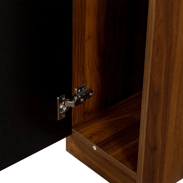 Modern Multifunctional Extendable Dining Table with Outlet, Space Saving Expanding Table with Storage for Party, Weddings, Meetings, Celebrations Default -DTYStore