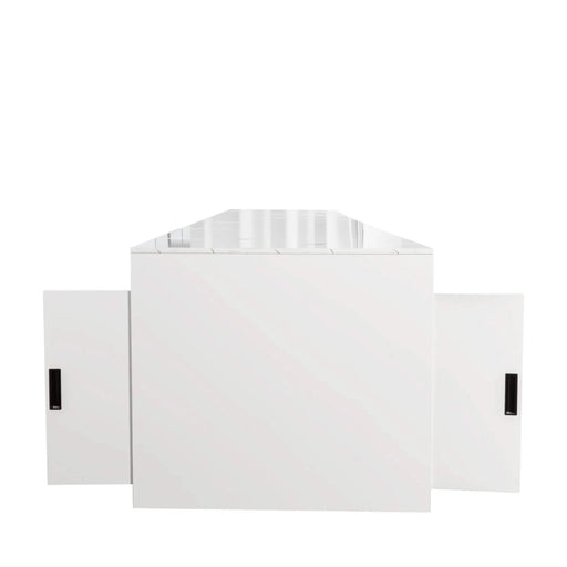 Modern Multifunctional Extendable Dining Table with Outlet, Space Saving Expanding Table with Storage for Party, Weddings, Meetings, Celebrations Default -DTYStore