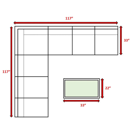 Modern Outdoor 6-Person Wicker Patio Seating Group with Cushions in Gray Mix, Aluminum Frame, Fully Assembled Default -DTYStore