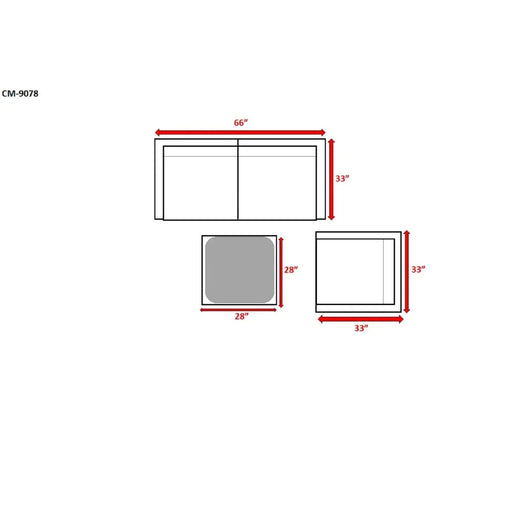Modern Outdoor Wicker Sectional with Cushions, Weather-Resistant, Fully Assembled, Brown and Gray, 4-Piece Set Default -DTYStore