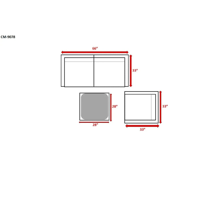 Modern Outdoor Wicker Sectional with Cushions, Weather-Resistant, Fully Assembled, Brown and Gray, 4-Piece Set Default -DTYStore