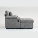 Modern Oversized Chair with Ottoman,Chenille Fabric Sofa Bed,Accent Chair Comfy Sofa with Cupholders and USB Charging Ports Chair for Living Room,Bedroom,Apartment Default -DTYStore