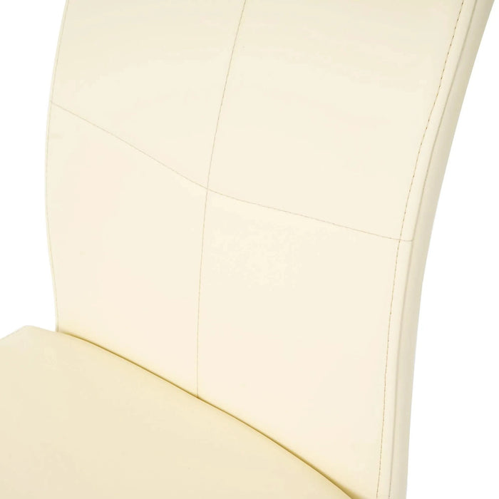 Modern PU dining chair living room chair upholstered chair, electroplated metal legs design, kitchen, living room, bedroom, dining room side chair (Set of 2) Default -DTYStore