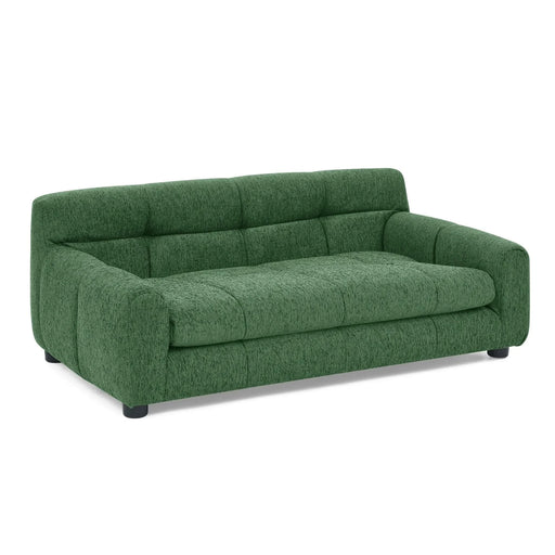 Modern Pet Sofa with Backrest and Armrests for Small and Medium Dogs - Green Linen Upholstery Default -DTYStore