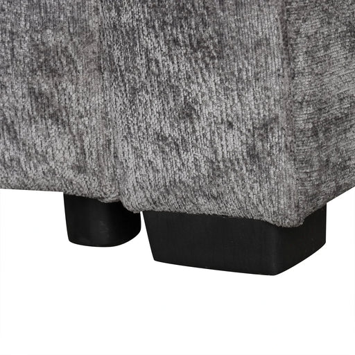 Modern Sectional Sofa Pull-out Sleeper with Storage Ottoman, USB Charging, Grey Tweed Chenille, 112.2' Default -DTYStore