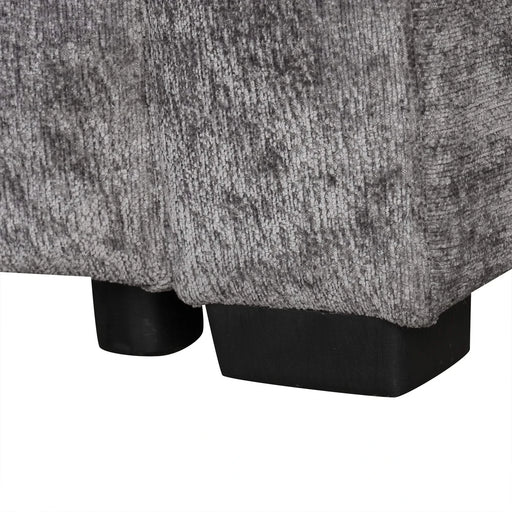 Modern Sectional Sofa Pull-out Sleeper with Storage Ottoman, USB Charging, Grey Tweed Chenille, 112.2' Default -DTYStore