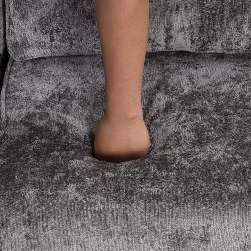 Modern Sectional Sofa Pull-out Sleeper with Storage Ottoman, USB Charging, Grey Tweed Chenille, 112.2' Default -DTYStore