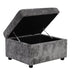 Modern Sectional Sofa Pull-out Sleeper with Storage Ottoman, USB Charging, Grey Tweed Chenille, 112.2' Default -DTYStore