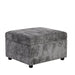 Modern Sectional Sofa Pull-out Sleeper with Storage Ottoman, USB Charging, Grey Tweed Chenille, 112.2' Default -DTYStore