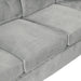 Modern Sectional Sofa with Storage Ottoman, L-Shape Couch with 2 Pillows and Cup Holders, Gray Velvet, 105 inch Default -DTYStore