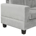 Modern Sectional Sofa with Storage Ottoman, L-Shape Couch with 2 Pillows and Cup Holders, Gray Velvet, 105 inch Default -DTYStore