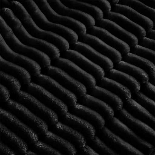 Modern Slipcovered 2-Seat Sofa Couches for Living Room, 2 Seater Sofa, Corduroy Deep Seat Sofa Black -DTYStore