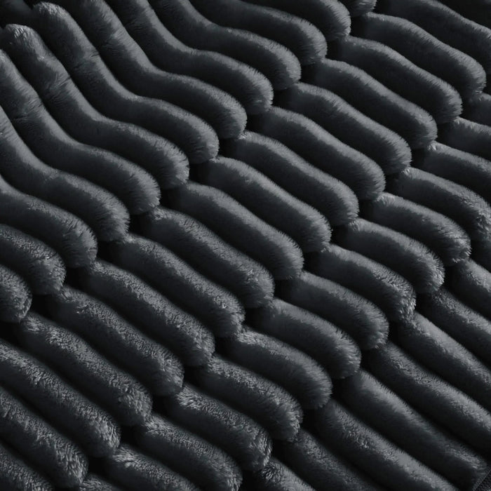 Modern Slipcovered 2-Seat Sofa Couches for Living Room, 2 Seater Sofa, Corduroy Deep Seat Sofa Gray -DTYStore