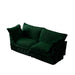 Modern Slipcovered 2-Seat Sofa Couches for Living Room, 2 Seater Sofa, Corduroy Deep Seat Sofa Green -DTYStore