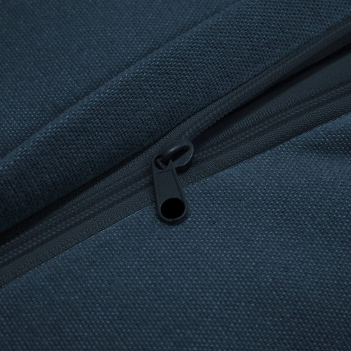 Modern Slipcovered Sofa Couch for Living Room, Chenille Deep Seat with Detachable Cover Blue -DTYStore