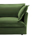 Modern Slipcovered Sofa Couch for Living Room, Chenille Deep Seat with Detachable Cover Green -DTYStore
