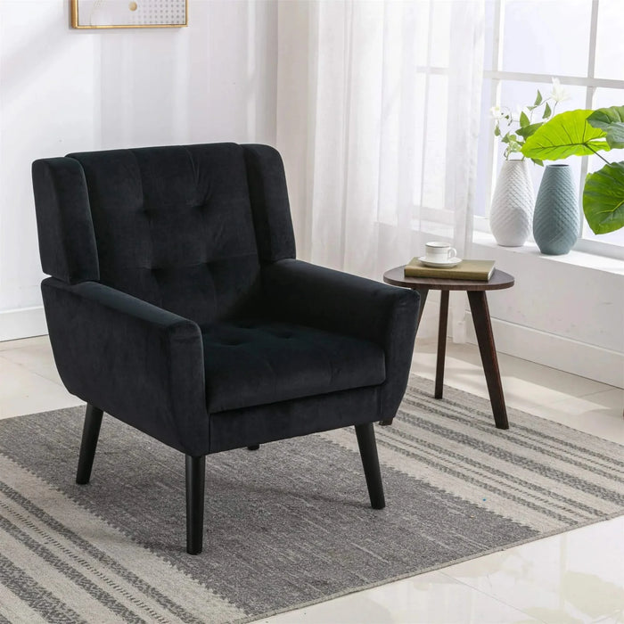 Modern Soft Ergonomic Accent Chair Living Room Bedroom Home Chair for Indoor Use -DTYStore