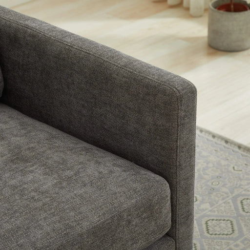 Modern Square Upholstered Swivel Accent Chair with Chenille Fabric, Charcoal, 30.7'W Default -DTYStore