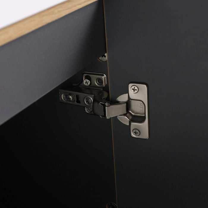 Modern Style 24' Freestanding Bathroom Vanity with Adjustable Shelves in Light Coffee Plywood - Excluding Sink Default -DTYStore