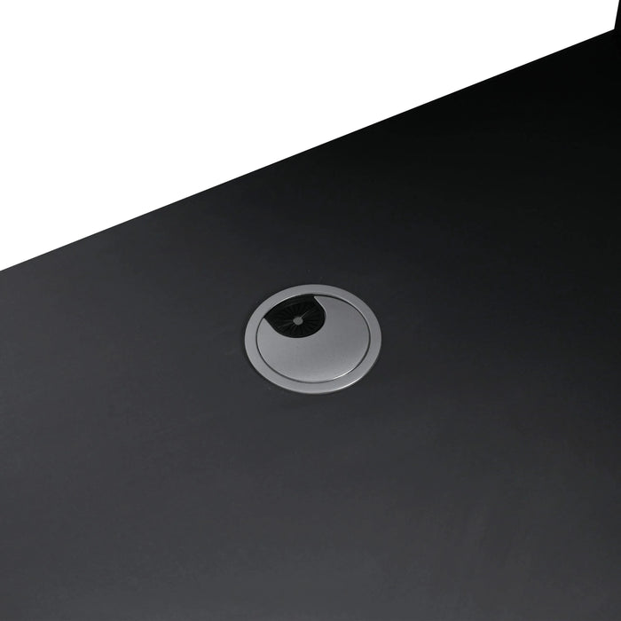 Modern Style 24' Freestanding Bathroom Vanity with White Resin Sink & Soft-Close Cabinet Doors, Khaki Plywood Default -DTYStore