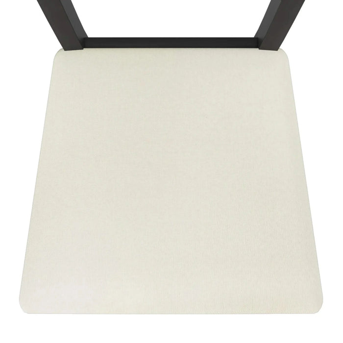 Modern Style 6-Piece Wood Dining Table Set with Half Round Legs, Gray, Rubber Wood, Spacious Design Default -DTYStore