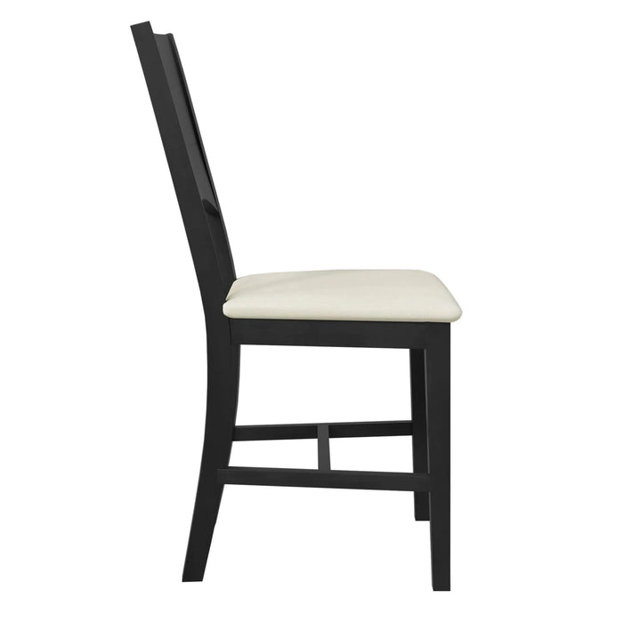 Modern Style 6-Piece Wood Dining Table Set with Half Round Legs, Gray, Rubber Wood, Spacious Design Default -DTYStore