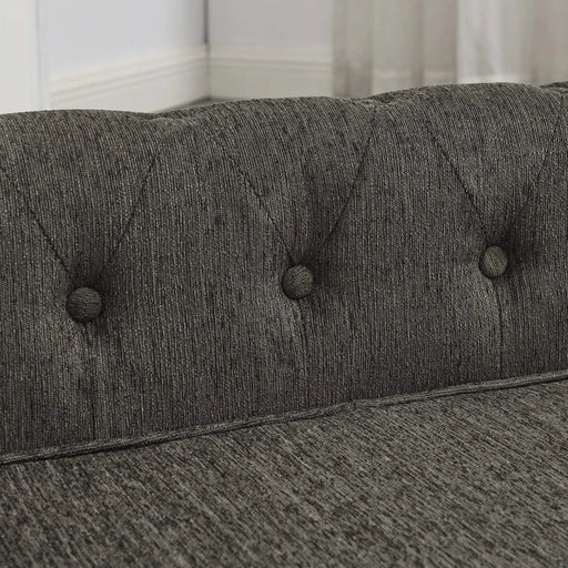 Modern Style Elegant Rectangle Pet Bed for Small and Medium Dogs, Durable Elevated Dog Sofa, Dark Grey Foam Default -DTYStore