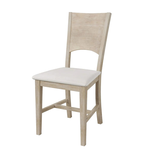 Modern Style Natural Wood 6-Piece Dining Table Set with Bench and Chairs, Upholstered Seats, Rubberwood Frame Default -DTYStore