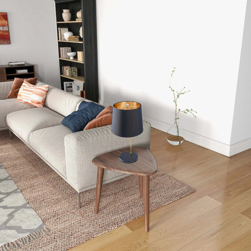 Modern Stylish Desk Lamp for Bedside and Table Use, Black and Gold Finish ,Metal, 110120V Default -DTYStore