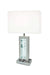 Modern Unique Glass Bubble Column Clean Rectangular Shade 1pc Lamp Ambient Glow Chrome LED Accent White Default -DTYStore