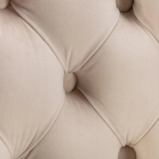 Modern Velvet Swivel Barstools with Adjustable Height, Chrome Base, Beige, Set of 2 Default -DTYStore