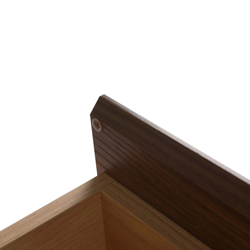 Modern Wall-Mounted Bathroom Vanity with Dual Resin Sink and Soft Close Drawers, Brown Ebony Finish, 60 Inch Default -DTYStore