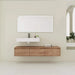 Modern Wall-Mounted Bathroom Vanity with Resin Sink, Soft Close Drawer, Imitative Oak Finish, 60 Inch Default -DTYStore