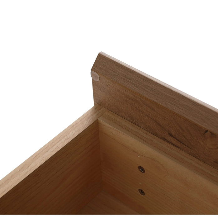 Modern Wall-Mounted Bathroom Vanity with Resin Sink, Soft Close Drawer, Imitative Oak Finish, 60 Inch Default -DTYStore