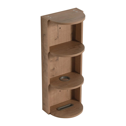 Modern Wall-Mounted Bathroom Vanity with Sink and Storage Rack, Soft Close Doors, Imitative Oak Plywood, 30 Inches Default -DTYStore