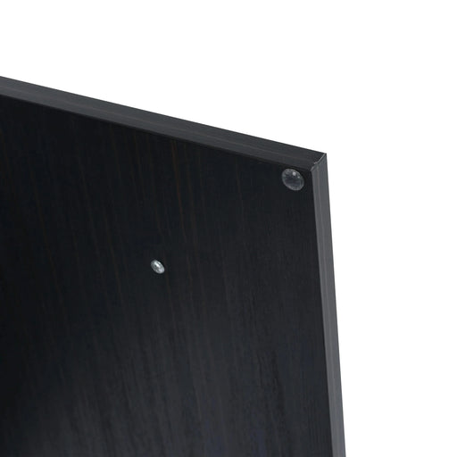 Modern Wall-Mounted Bathroom Vanity with Thick Edged Resin Sink and Storage Rack, Black Chestnut Plywood, 30 Inch Default -DTYStore