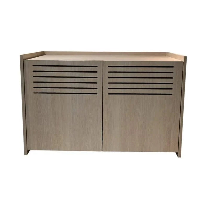 Modern Wooden Cat House with Scratching Pad , Cat Litter Box Enclosure, Spacious Hidden Cat Litter Box -33.46' x 21.06' x 21' , 45.87 lbs Default -DTYStore