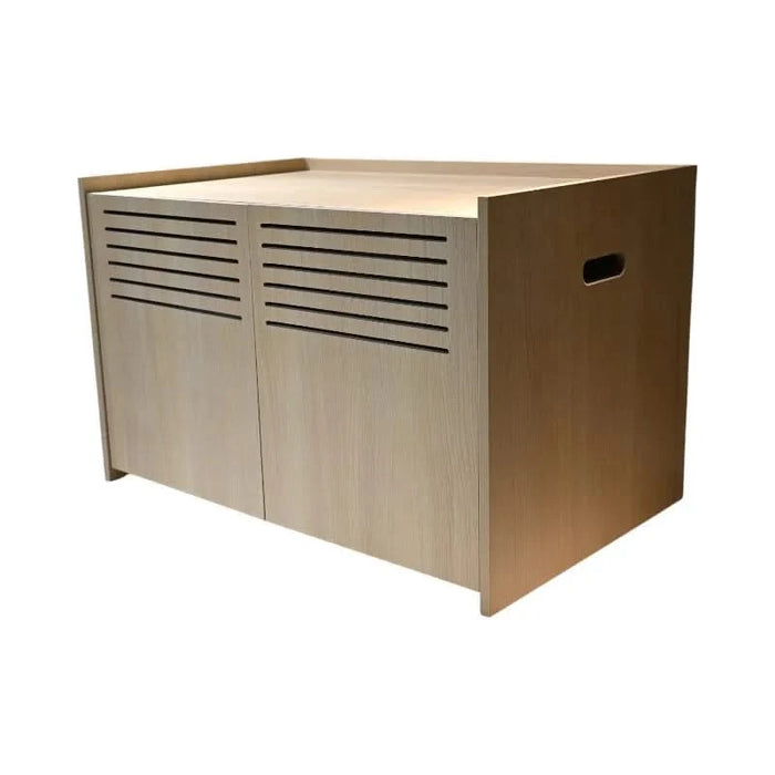 Modern Wooden Cat House with Scratching Pad , Cat Litter Box Enclosure, Spacious Hidden Cat Litter Box -33.46' x 21.06' x 21' , 45.87 lbs Default -DTYStore