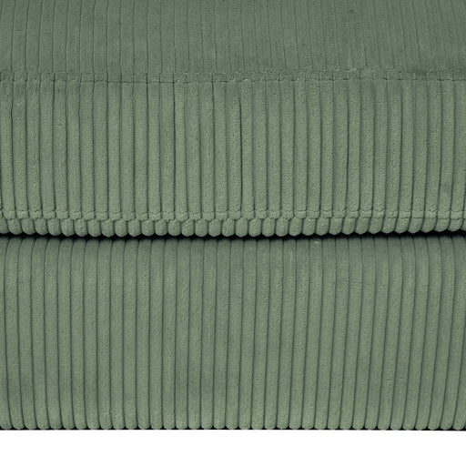 Modern corduroy modular section sofa, U-shaped convertible L-shaped sofa set with pillow, oversized sectional sofa with footstool, suitable for living room, attic, apartment, Olive Green 6 seat Default -DTYStore