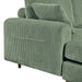 Modern corduroy modular section sofa, U-shaped convertible L-shaped sofa set with pillow, oversized sectional sofa with footstool, suitable for living room, attic, apartment, Olive Green 6 seat Default -DTYStore