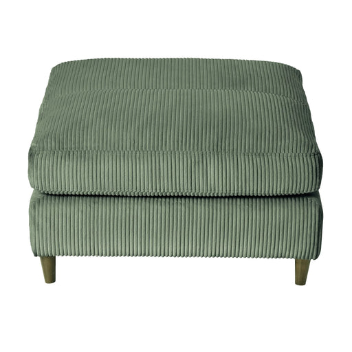 Modern corduroy modular section sofa, U-shaped convertible L-shaped sofa set with pillow, oversized sectional sofa with footstool, suitable for living room, attic, apartment, Olive Green 6 seat Default -DTYStore