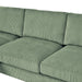 Modern corduroy modular section sofa, U-shaped convertible L-shaped sofa set with pillow, oversized sectional sofa with footstool, suitable for living room, attic, apartment, Olive Green 6 seat Default -DTYStore