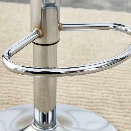 Modern minimalist bar chairs and bar stools. Can rotate 360 ° and adjust lifting. PET backrest and PU seats. Set of 2. Suitable for bars, restaurants, and front desk cashiers. W1151P172644 Default -DTYStore