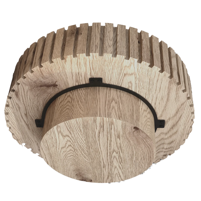 Modern minimalist circular coffee table 31.4'' with natural wood texture, stable and durable, enhancing spatial aesthetics suitable for living rooms, study rooms and offices. Default -DTYStore