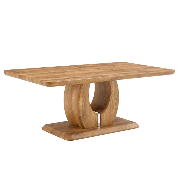 Modern simple luxury rectangular coffee table in wood color. The computer desk. The game table. Suitable for dining room, living room, terrace, kitchen. 47 'x 25.6' 18' Default -DTYStore